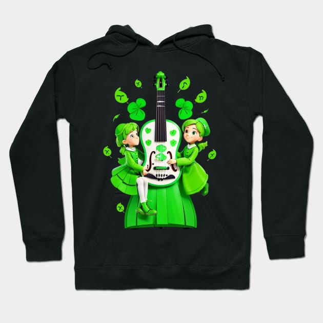 Feel the Rhythm of Traditional St. Patrick's Day Music Hoodie by benzshope